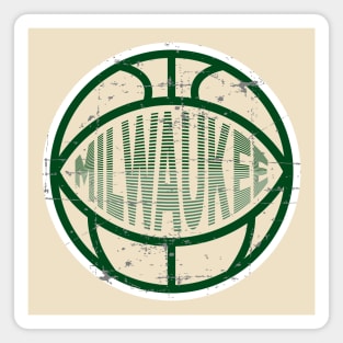 Milwaukee Basketball 2 Magnet